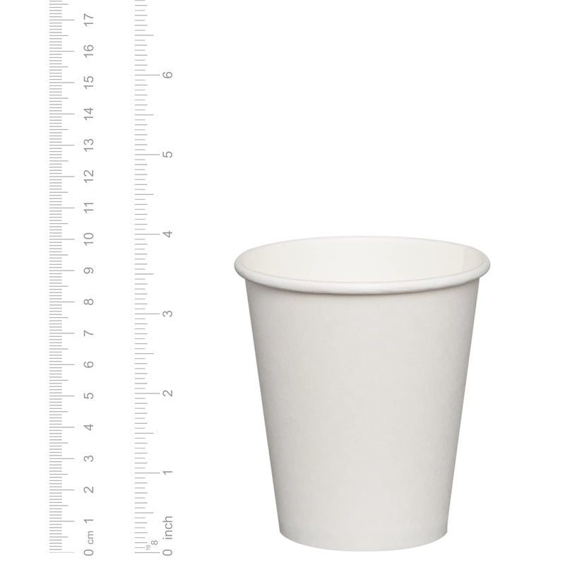 GUSTO 10 oz White Paper Cups [300 Count] Disposable Coffee Cups for Hot & Cold Beverages, Sturdy Paper Drinkware for Home, Office & Events (Formerly Comfy Package) - Image 2